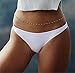 Gmhkonw 2pc Minimalist Sexy Waist Chain Beach Party Belly Chain With Bead Long Chain Women Jewelry