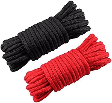 Renkindge 2 Pack Soft Long Cotton Rope 32Ft Natural Durable Rope Strap