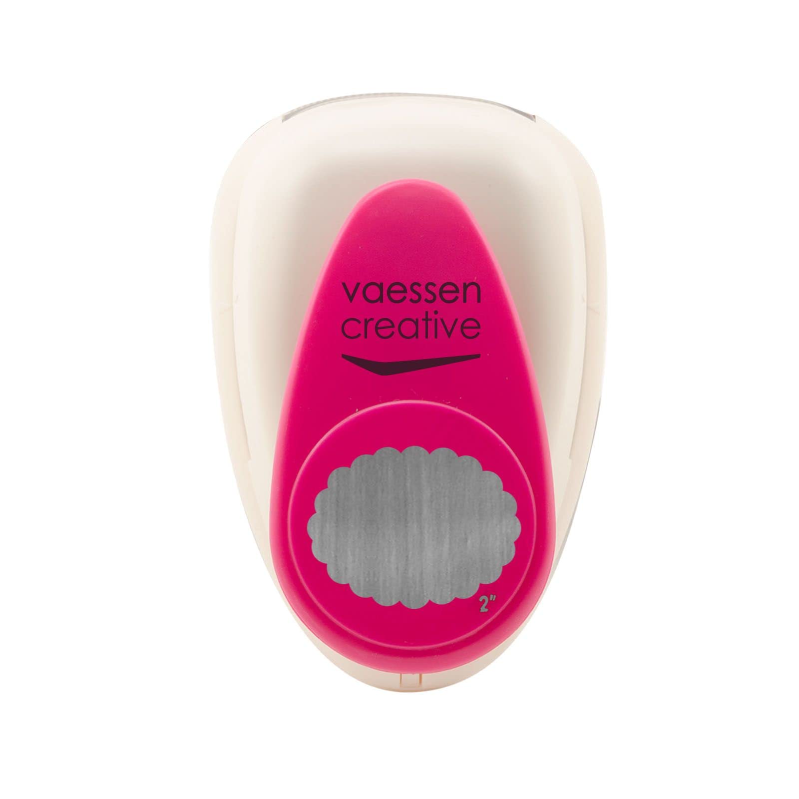 Vaessen Creative Craft Paper Punch - Scalloped Oval - 5 x 3,8 cm - Circle Cutter for Crafting and Card Making — image 1