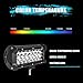 LED Light Bar Rigidhorse 2pcs 7 inch Triple Row Led Light Bar 48W LED Spot Lights Off Road Jeep Lights Driving Lights Led Work Light SUV Trucks Lights With Slideable Mounting Bracket, 1 Year Warranty