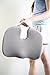 Deluxe Home Coccyx Seat Cushion for Office Chairs, Travel in Car or Airplane Orthopedic Memory Foam Pillow Chair Pad for Tailbone Pain, Back Pain and Sciatica Relief (Grey)
