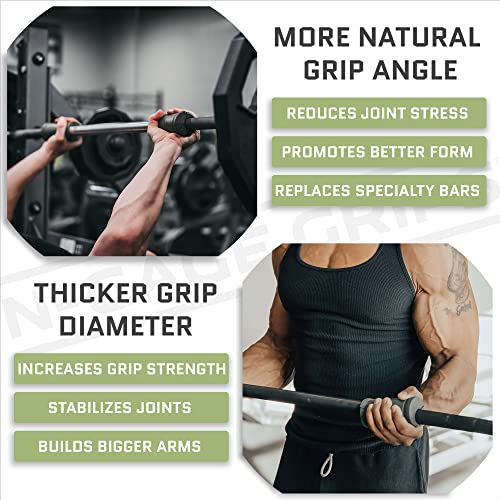 NGAGE GRIPS Angled Thick Grip Transform Nearly Any Piece of Gym