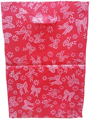 Medium 25 Pcs. Lin NaDa Party Favor Plastic Bag 10"Wx15"H x 3" Deep Die Cut Handle (10x15 Bright Pink 02 -G)