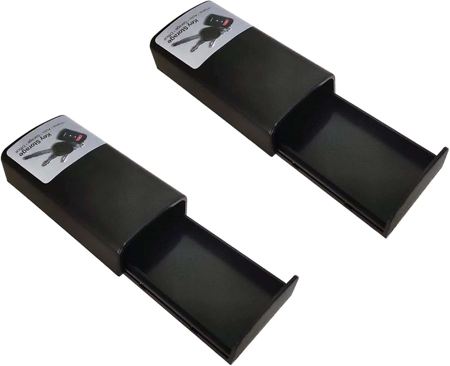 Magnetic Hide a Key Box - Strong Magnet Spare Hider Under Car for Home Garage Office - Emergency Safe Case