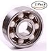 Mini Skater Hybrid Ceramic Premium Bearings,Not include Double Shield,Use for Tri-Spinner Fidget Toy and Premium Quality EDC Focus Toy and More.(2 Pcs, White Ball)