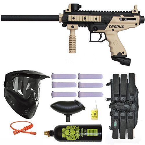 Tippmann Cronus Paintball Marker Gun -Basic Edition- Tan Starter Package