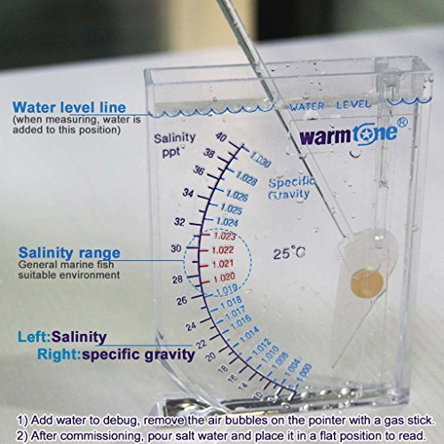Boxtech Aquarium Marine Test Sea Saltwater Hydrometer Reef Ocean