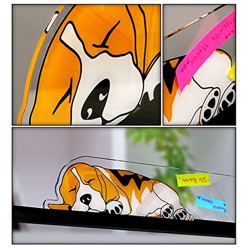 GARASANI Top Horizontal Computer Monitors Screen Acrylic Message Boards Memo Pads (Transparent Vertical)