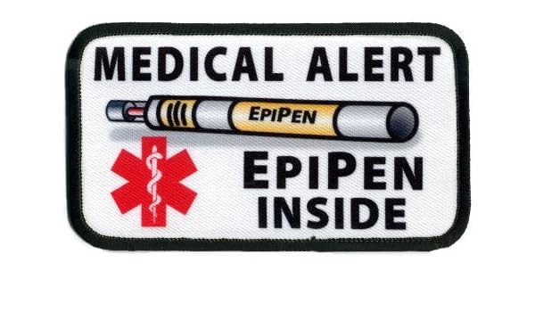 Epipen en el interior Medical símbolo de Alerta de 2,5 x 4,5 ...