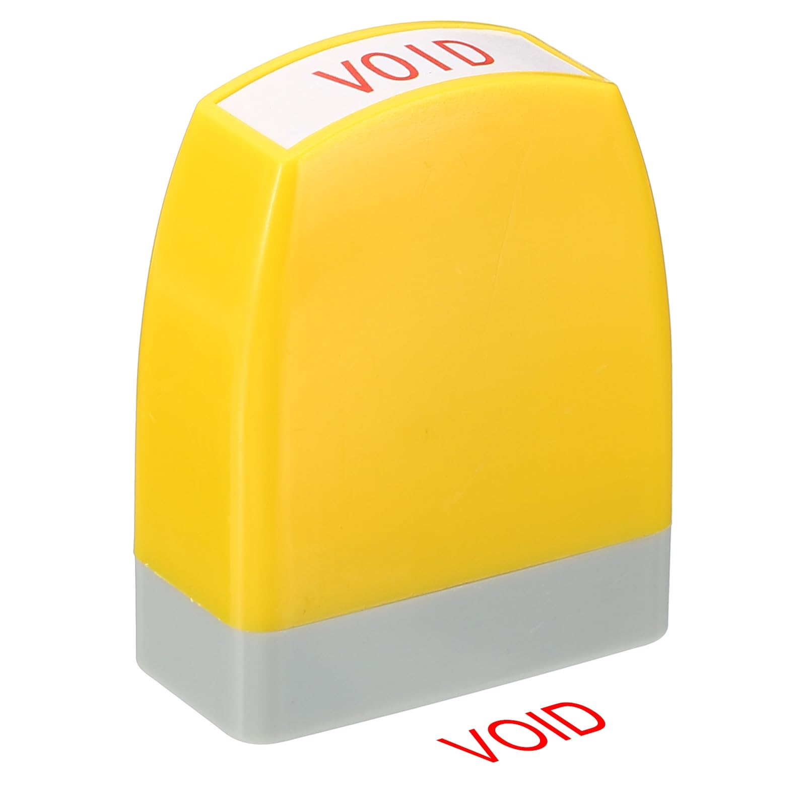 PATIKIL Void Notice Stamp Self Inking, Red Ink Office Stamps Pre Inked Message Stamp Refillable Business Stamp, Yellow