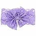 CellElection 8pcs 4.5 inches Large Huge Big Princess Lace Hair Bows Headbands Hair Bands Acessories for Girls Baby Kids Teens