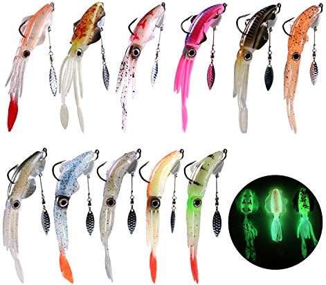 Thkfish 3個ソフト ベイトイカ 釣り針タコソフト ジャーク ベイトバス 釣り の ルアールアー 釣り疑似 餌夜 釣り ルアー B09rstj2 950円 100 品質保証 Salenew大人気 日本全国 送料無料 セールsale Off 格安saleスタート