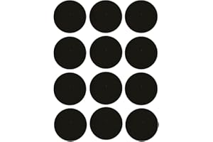 WINECRAFT 12 Count Sheet - 1" Round Adhesive Match Striker Paper Stickers | 1 inch Circle Replacement Stryker Stricker for Safety Matches | Peel & Stick Flint Lighter Dot Pad (12 Pack)