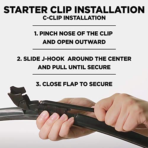 Clix Wipers Red Carbon Fiber Automotive Wiper Blades Universal Clip