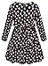 Lynlla Kids Girls Pleated Dress Graphic Pattern Printed