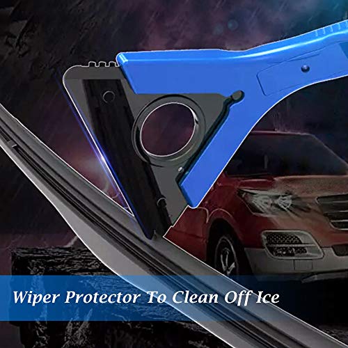 Raniaco Ice Scraper for Car Windshield 3-in-I Exchangeable Blade Car Snow Remover- Special Wiper Protector - Thumbnail 3