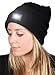 H-6007-06 Day/Night Outdoor Camping Winter Knit Hat Light Up Beanie - Black