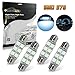 Partsam 44mm Festoon LED Light Bulbs LED Car Interior Lights Map Dome Reading Lights Bulbs 211-2 578 569 Festoon LED Bulb 6-SMD 12V -Ice Blue (Pack of 4)