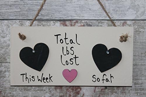 MadeAt94 HANDMADE WEIGHT LOSS COUNTDOWN SIGN PLAQUE SLIMMING WORLD WEIGHT WATCHERS DIET