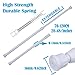 AIZESI Spring Tension Curtain Rods Short Tension Rod (White,27