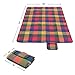 SONGMICS Picnic Blanket 77 x 59 Inches Red, Green