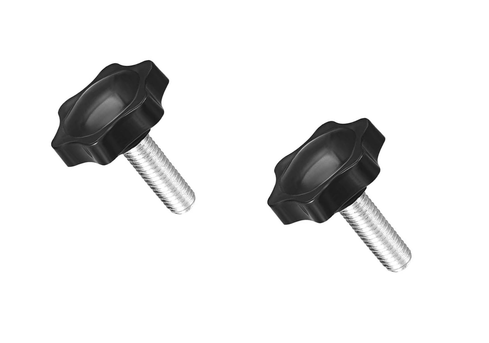 MACHSWON Clamping Screw Knob for Lathes Mechanical Industrial Equipment Instruments Plum Hex Shaped Cabinet Hardware Handgrips Clamping Knob Handle M8 x 20mm 2pcs