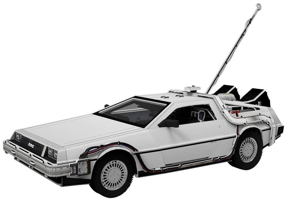 Revell 3D Puzzle 00221 Time Machine "Back to the Future" 157 Pieces, Highly Detailed, 34cm in length, Fun & Easy To Build