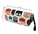 LATH.PIN Women Zipper Wallet Owl Wallet Purse Canvas Phone Card Holder with Coin Pocket and Strap