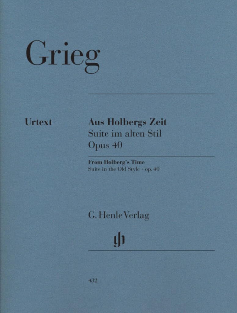 Holberg Suite op. 40 - piano - (HN 432): Instrumentation: Piano solo
