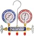 Yellow Jacket 42001 Manifold with 3-1/8" Color-Coded Gauges, psi, R-22/404A/410A (Clamshell) primary