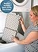 Baby Bath Kneeler Mat and Elbow Rest. Cushion Protection Pad is Extra Wide and Extra Thick for Comfort During Babies Bath Time. Stylish Gray Pattern. Non Slip Base. Hypoallergenic. Includes Carry Bag