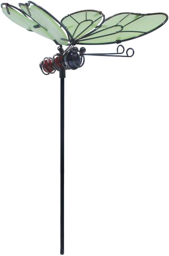 FANN 2 Pack Butterfly Dance Garden Stakes Decor Glow in Dark Metal Yard Art Indoor Outdoor Lawn Pathway Patio Ornaments 7" x 15": Garden & Outdoor