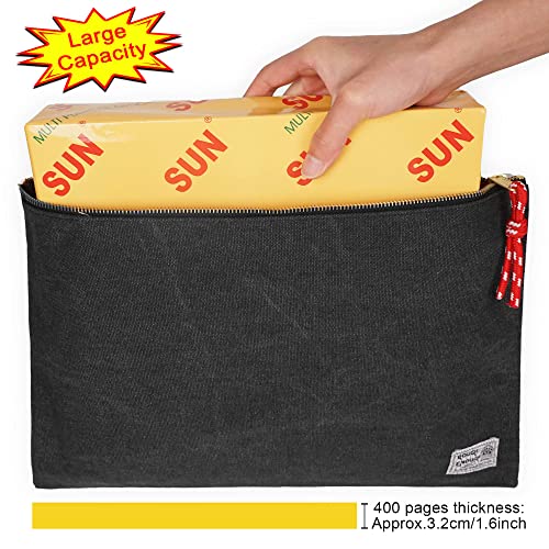 Rough Enough Document Organizer Storage File Holder Bag Zipper Pouch