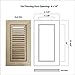 WELLAND Wood Floor Register Vents 4 x 10 Inch(Duct Opening),Red Oak Flush Mount Vents Cover Unfinished, 3/4