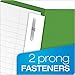 Oxford Twin Pocket Folders with Fasteners, Letter Size, Light Green, 25 per Box (57703)