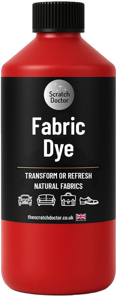 The Scratch Doctor Red Fabric Dye Permanent Fabric Paint for Upholstery