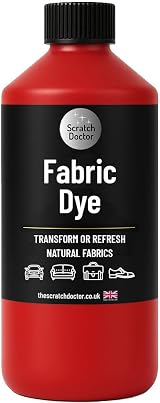 The Scratch Doctor Red Fabric Dye Permanent Fabric Paint for Upholstery