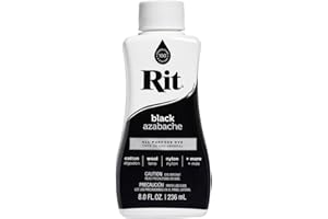 Rit Dye 88150 All Purpose Liquid Dye, Black, 8 Fl Oz (Pack of 1)