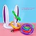Inflatable Bunny Ears Ring Toss Game ( Air Pump Included ) - Inflatable Toss Game Easter Games for Kids and Adults