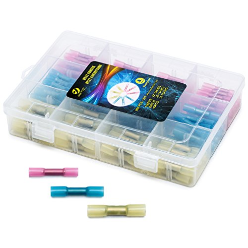 Heat shrink butt connectors kit jackyled 200pcs 22-10ga…