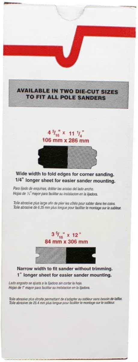 Sanding Sheets for Drywall Pole Sanders (120 Grit (Narrow))