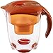 MAVEA Elemaris XL 9-Cup Water Filtration Pitcher, Tangerine