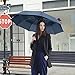 Windproof Umbrella - Double Canopy Folding Travel Umbrella - Auto Open Close - 9 Ribs - 45in