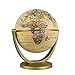 ESTAMICO Political Antique Ocean Swivel and Tilt Globe, 4 Inches