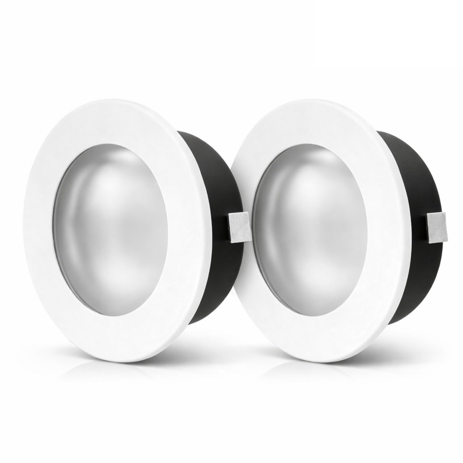 ADAKAT Pack of 2, Full Metal recessed Spotlight G4 12V, Glass Cover