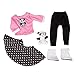 5pc Poodle Skirt Outfit w Panda Plush- 18