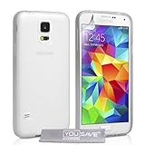 Yousave Accessories Samsung Galaxy S5 Case Clear Silicone Gel Cover