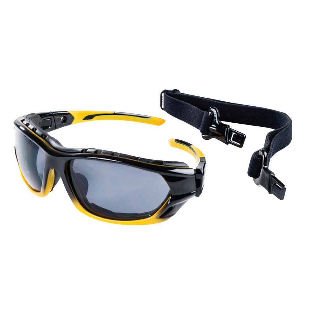Sellstrom S70001 XPS530 Safety GlassesSmoke AntiFog Yellow and Black