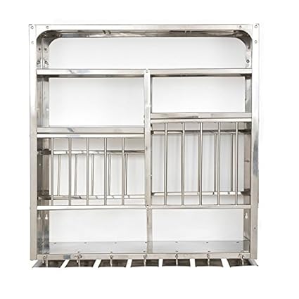 Buy Vidya Steels Medium Stainless Steel Plate Rack For Kitchen