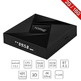 VORKE Android 7.1.2 Smart TV BOX Amlogic S905w 4K/3D 2GB/16G H.265 HDMI 2.4G/5G Dualband 802.11ac WIFI LAN Bluetooth 4.1 100M LAN (Z5)